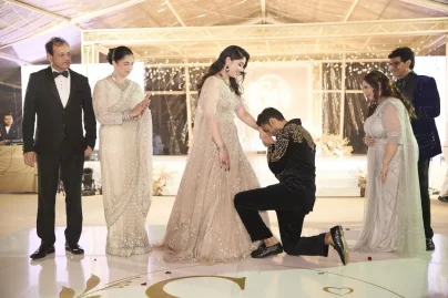 Sahil Sajan engagement turns Salalah into a spectacular family celebration