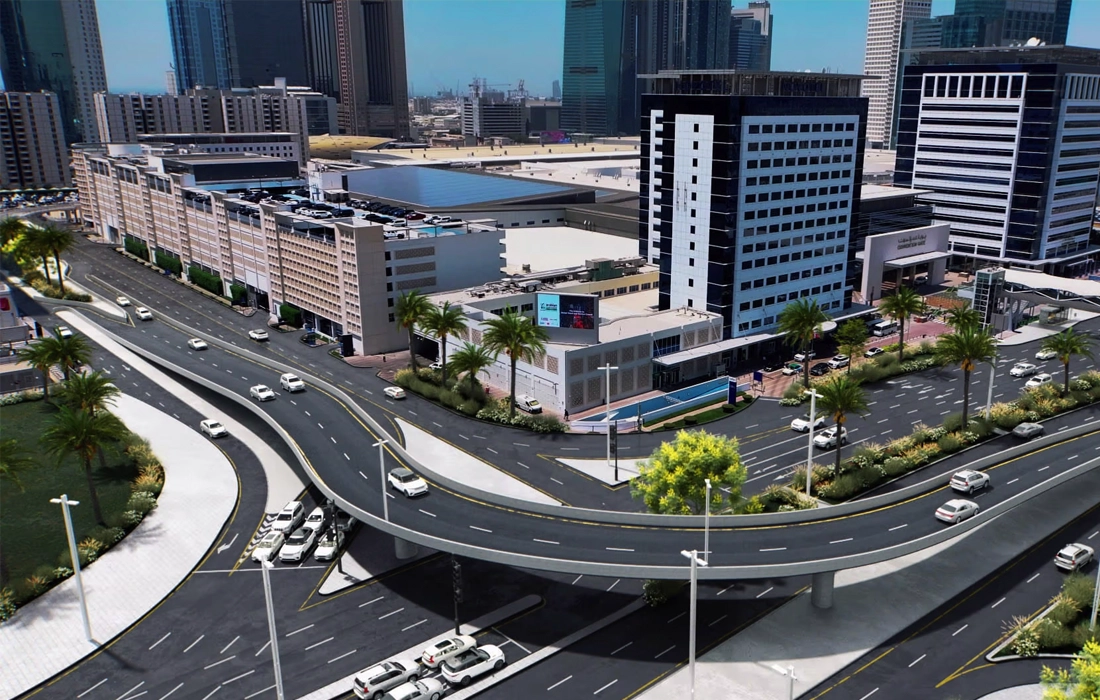 Dubai World Trade Centre bridge cuts journeys