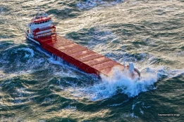Cargo ship sinks off India, search underway for missing crew