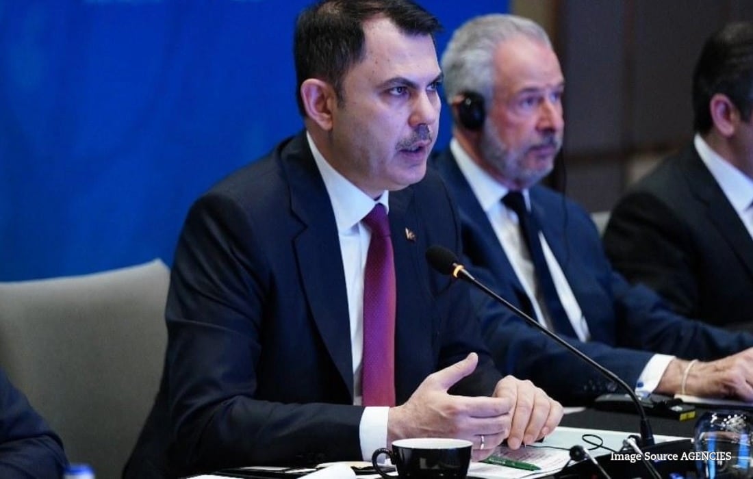 COP31 President Murat Kurum presenting Türkiye's climate action priorities ahead of the COP31 summit in Antalya.