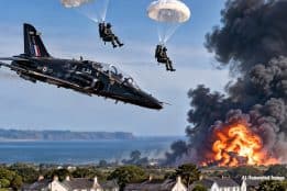 RAF jet crash: Pilots eject seconds before aircraft narrowly misses homes