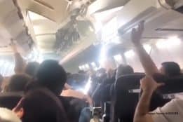 Sepehran Boeing 737 ceiling panels fall during violent take-off vibrations
