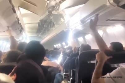 Sepehran Boeing 737 ceiling panels fall during violent take-off vibrations
