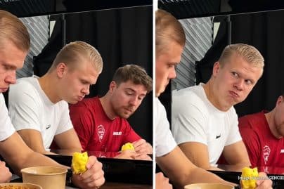 Erling Haaland recreates viral AI ‘scared Haaland’ meme with MrBeast