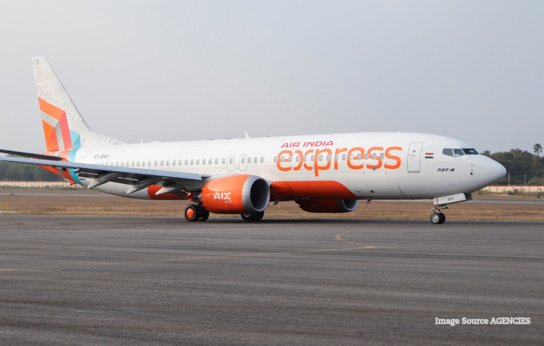Air India Express aircraft representing the airline's new student flight offer.