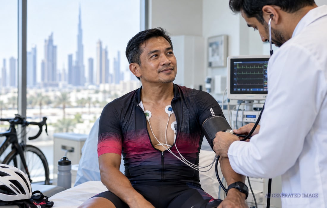 UAE cyclist heart attack story highlights the importance of regular heart health checks