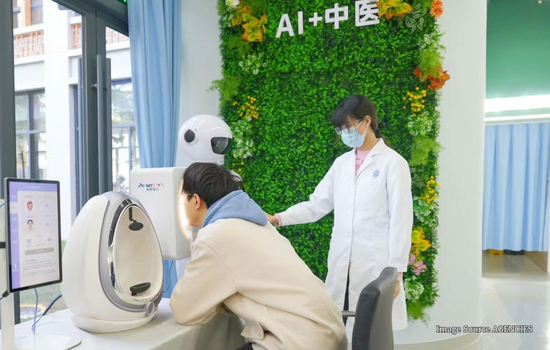 Artificial intelligence technology being used to advance traditional Chinese medicine in China.