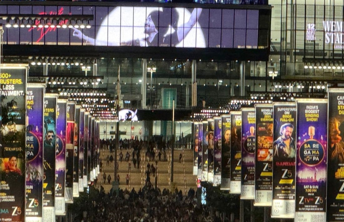 Zee Entertainment transforms Wembley walkway during Diljit Dosanjh’s landmark concert