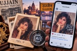 Viral ’80s AI photo trend sparks fake Ujjain gold theft story