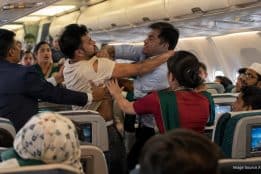 Viral mid-air brawl erupts between passengers on Biman Bangladesh flight 