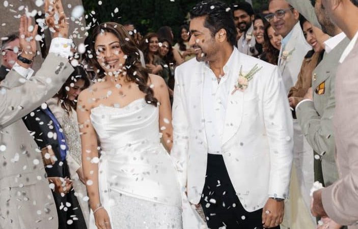 Suriya and Jyotika together during their vow renewal celebrating 20 years of marriage.