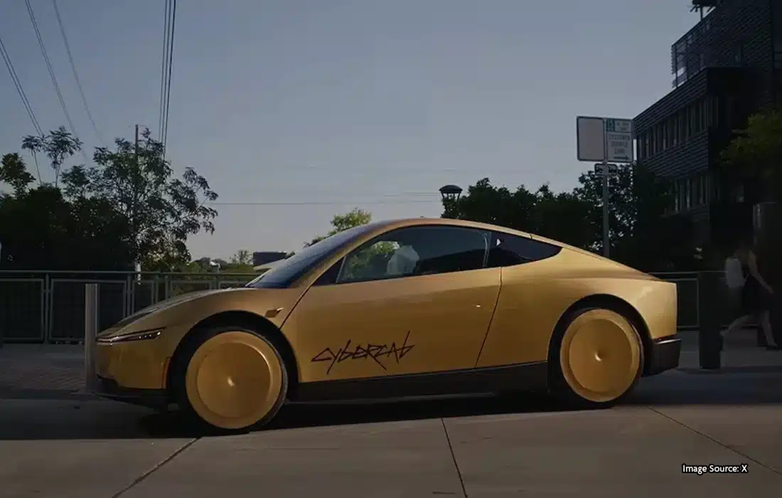 Tesla launches new driverless taxi with no steering wheel or pedals