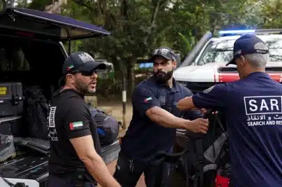 UAE rescue team uses drones to find Nepal flood survivors