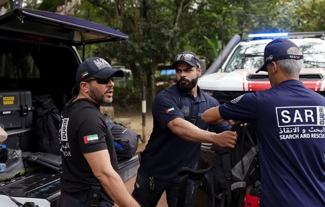 UAE rescue team uses drones to find Nepal flood survivors