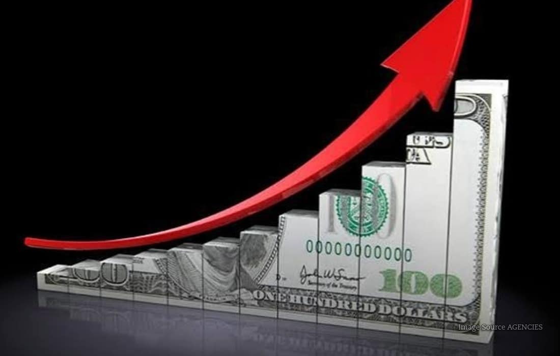 US dollar banknotes representing the dollar’s rise to a near two-week high ahead of the Federal Reserve rate decision.