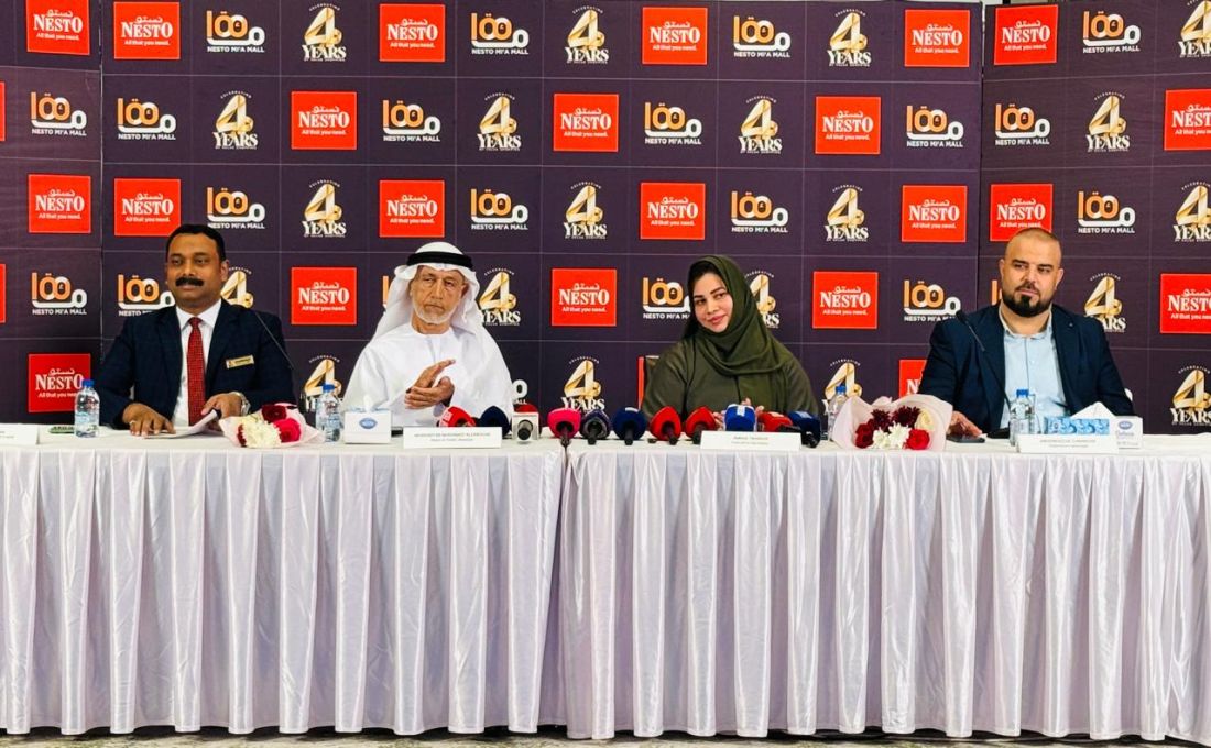 SHAMEER KHAN General Manager - Mi’a Mall, MUDHAFFAR MOHAMED ALZAROONI,Head of Public Relation, AMINA TAHSEEN Executive Secretary, ABDERRAZZAK CHENNOUF Operations Manager