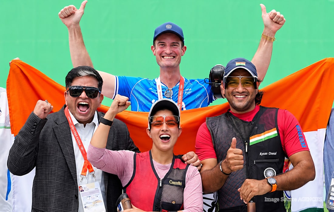 Young Indian athletes celebrating medals at the 2026 Asian Games in Aichi-Nagoya, highlighting India’s next-generation sporting talent.