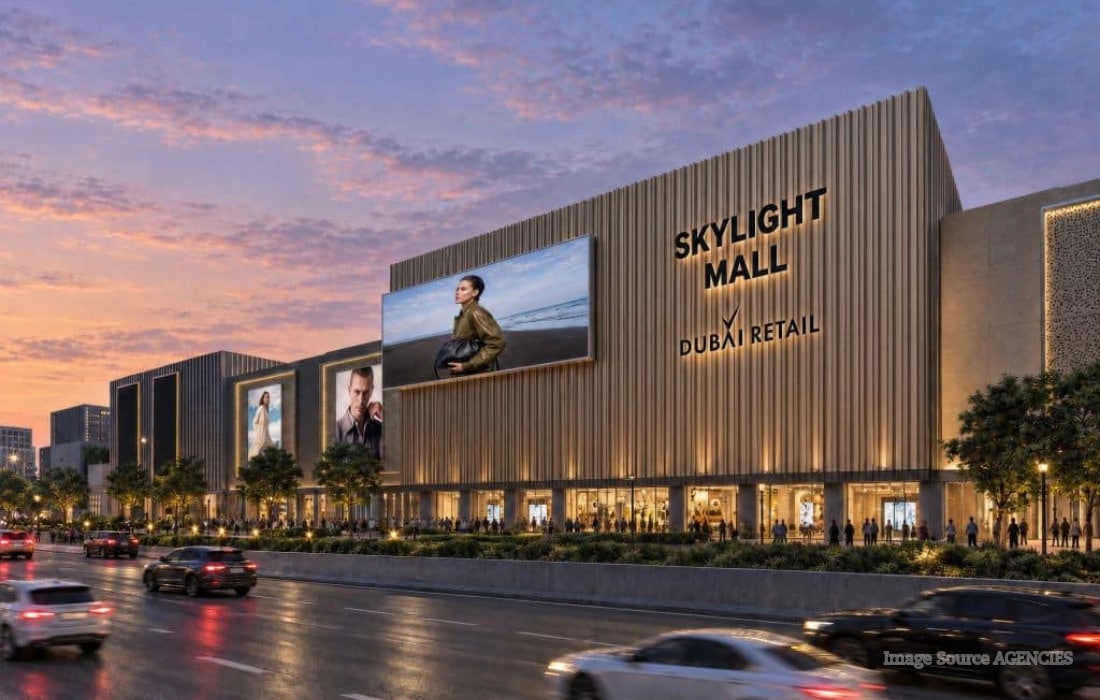 Dubai Skylight Mall exterior rendering showing the new shopping destination planned along Al Khail Road for 2027.
