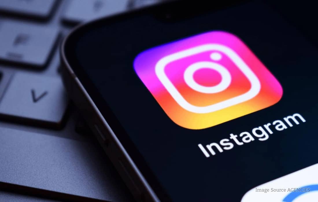 Instagram app displayed on a smartphone as Meta explores read-only profile browsing to prevent accidental likes.