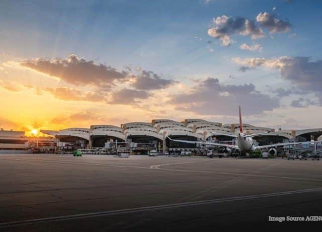 King Khalid International Airport in Riyadh, Saudi Arabia, targeted in Houthi attacks condemned by the UAE.
