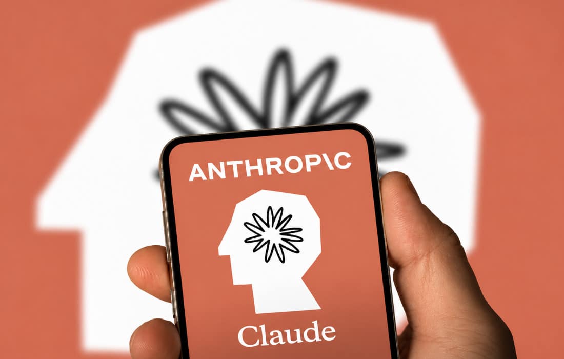 Screenshot of Anthropic's Claude AI chatbot interface showing its conversational artificial intelligence platform.
