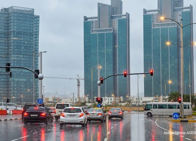 UAE weather forecast predicts rain in northern and eastern Emirates, with strong winds and fog expected during October 2026