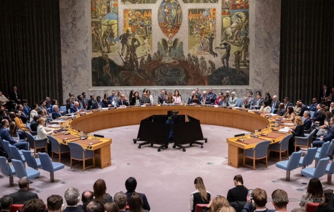 UN Security Council meeting in New York addressing online exploitation and digital threats affecting children in conflict zones