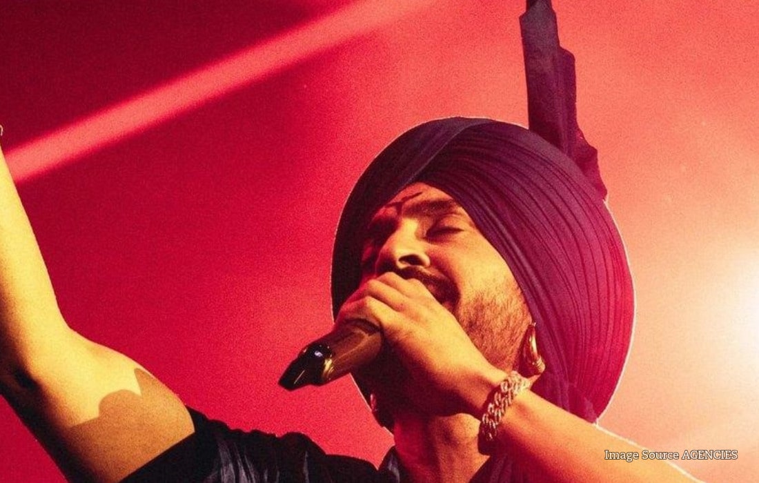 Punjabi singer Diljit Dosanjh performing onstage during his Aura World Tour as Delhi Police denies permission for his October 30 concert