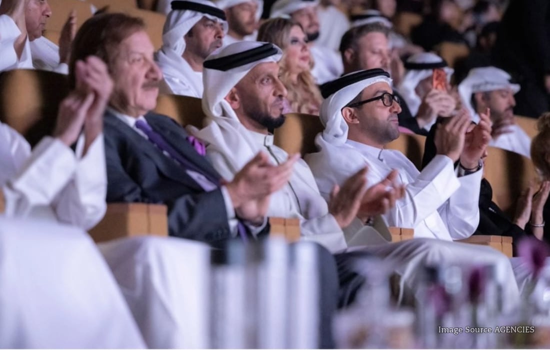Opening ceremony of Sharjah International Film Festival 2026 featuring filmmakers and officials at the University of the Arts in Sharjah
