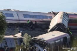 Dozens feared dead after two trains collide south of Madrid