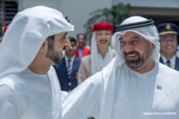 Sheikh Hamdan Honours Sheikh Ahmed bin Saeed with Dubai-it Award for Aviation Leadership