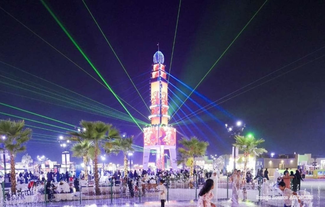 Sheikh Zayed Festival 2026 in Abu Dhabi featuring fireworks, illuminated pavilions and cultural attractions