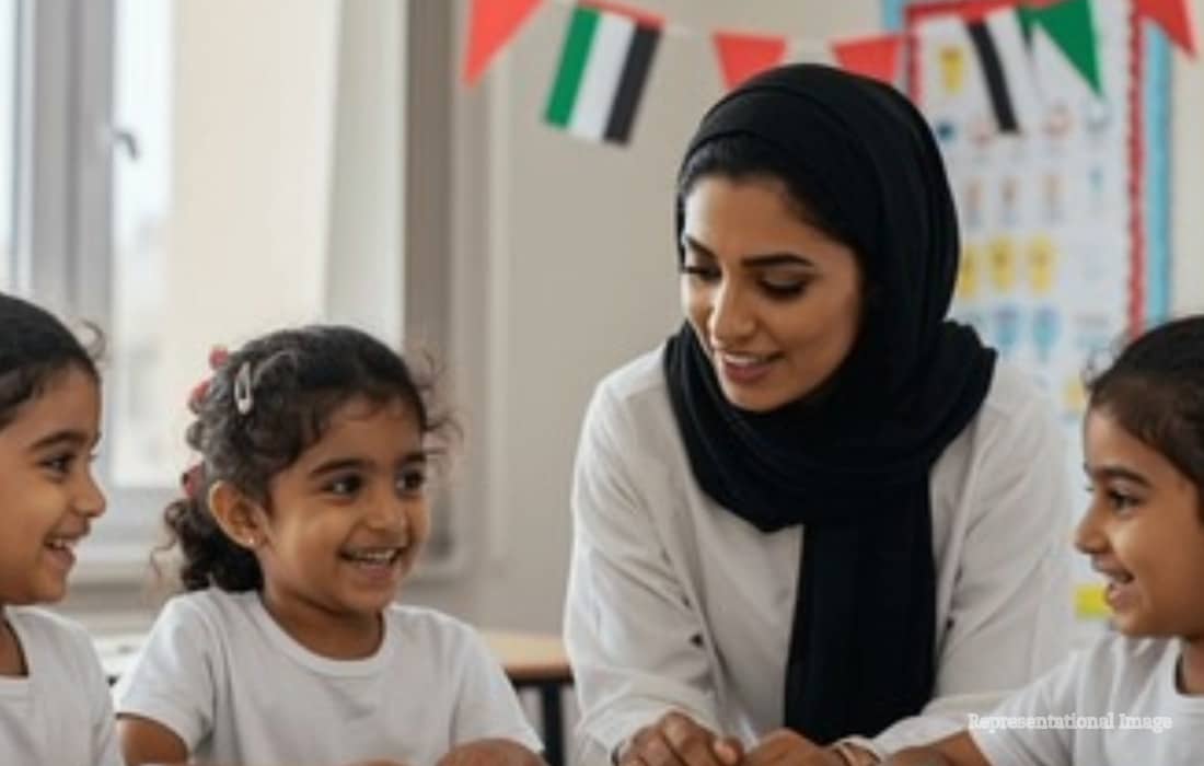Dubai educators at an official education gathering as the emirate recognises outstanding teachers with Golden Visas.