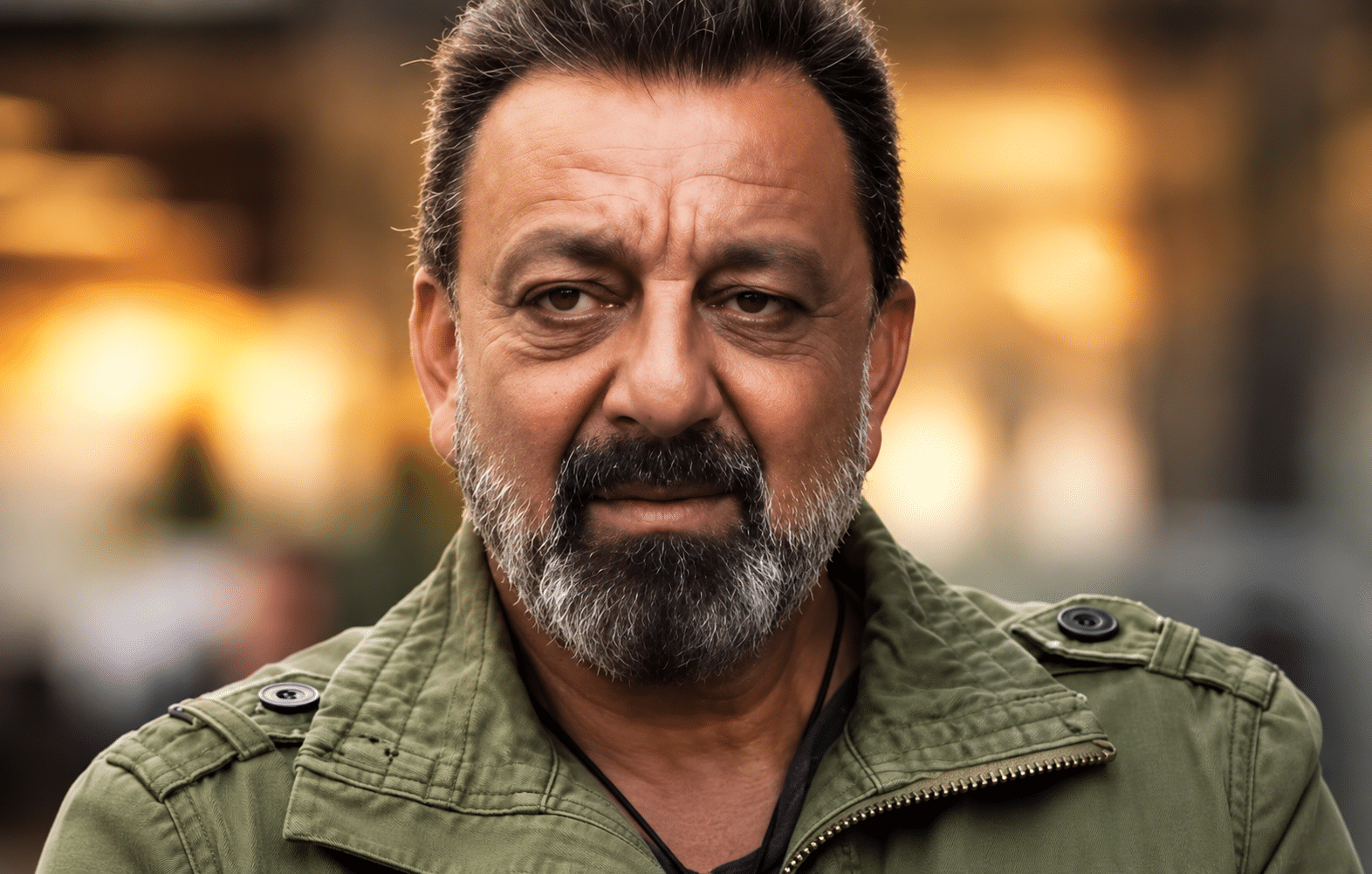 Bollywood actor Sanjay Dutt appearing on Shekhar Tonite during a satirical Munna Bhai-style discussion about India and politics.